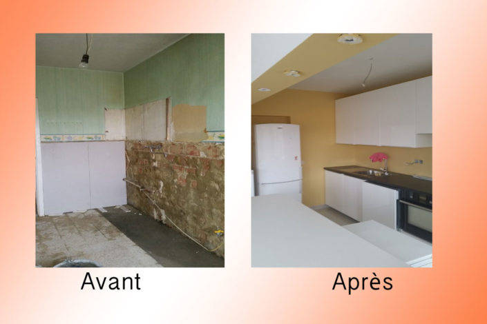 travaux de rénovation avant/après